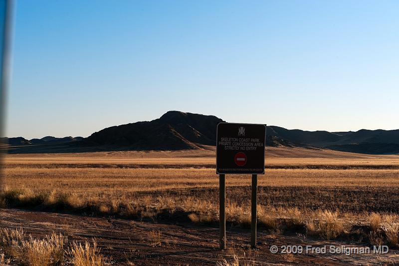 20090604_073324 D3 X1.jpg - Sign, Skeleton Coast Park